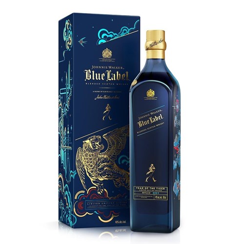 Johnnie Walker Blue Label Year of the Tiger Blended Scotch Whisky 70cl - Perfect Gift